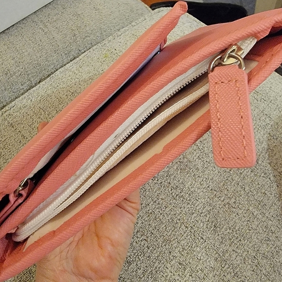#Sabika #Trifold Pink #Travel #Jewelry #Organizer Faux #Leather #NWOT - Picture 8 of 16